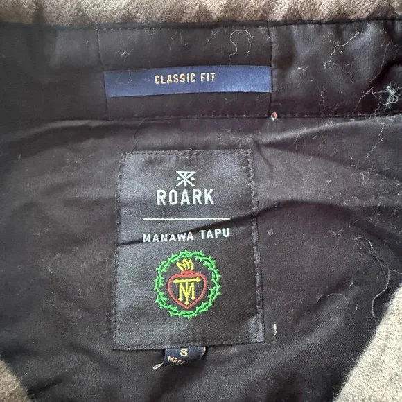 Roark Men's Brown Geometric Shirt Jacket - Picture 3 of 5